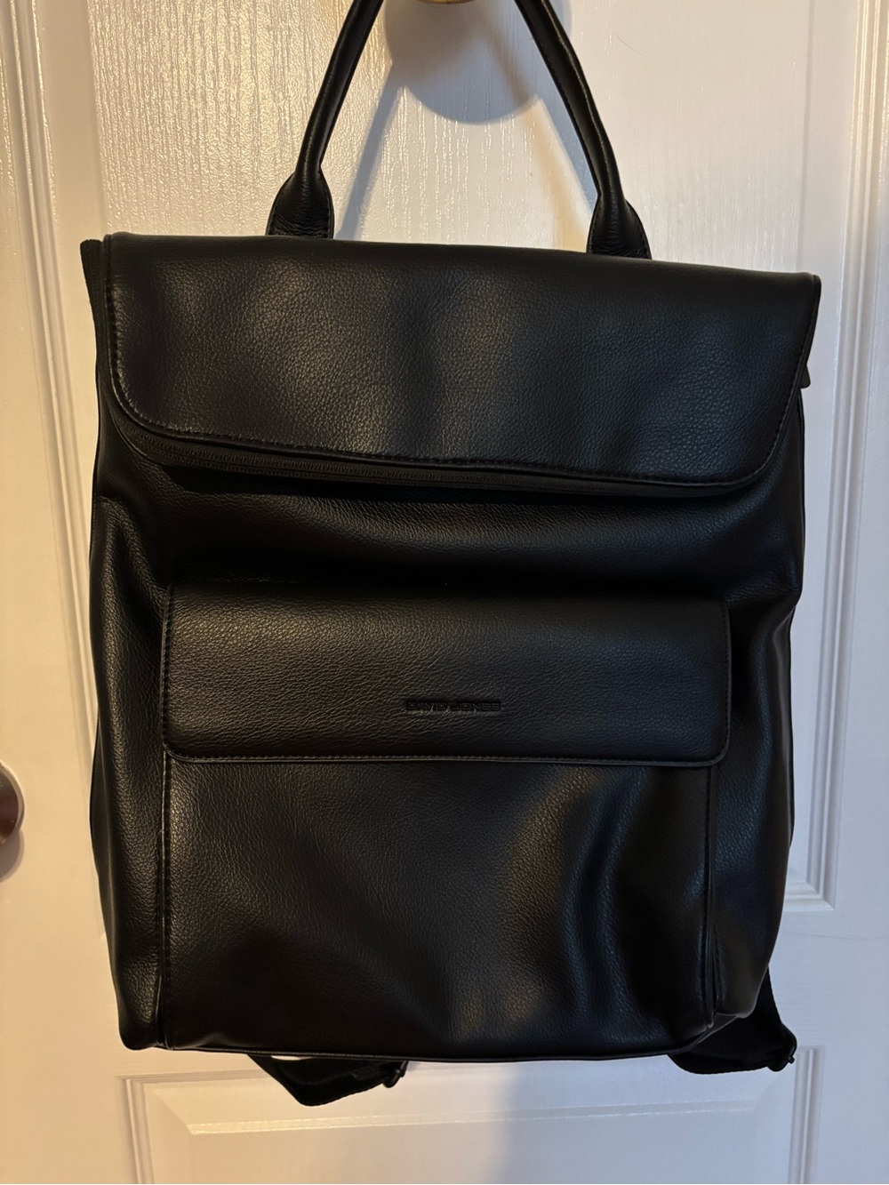 Black Leather Backpack NWOT